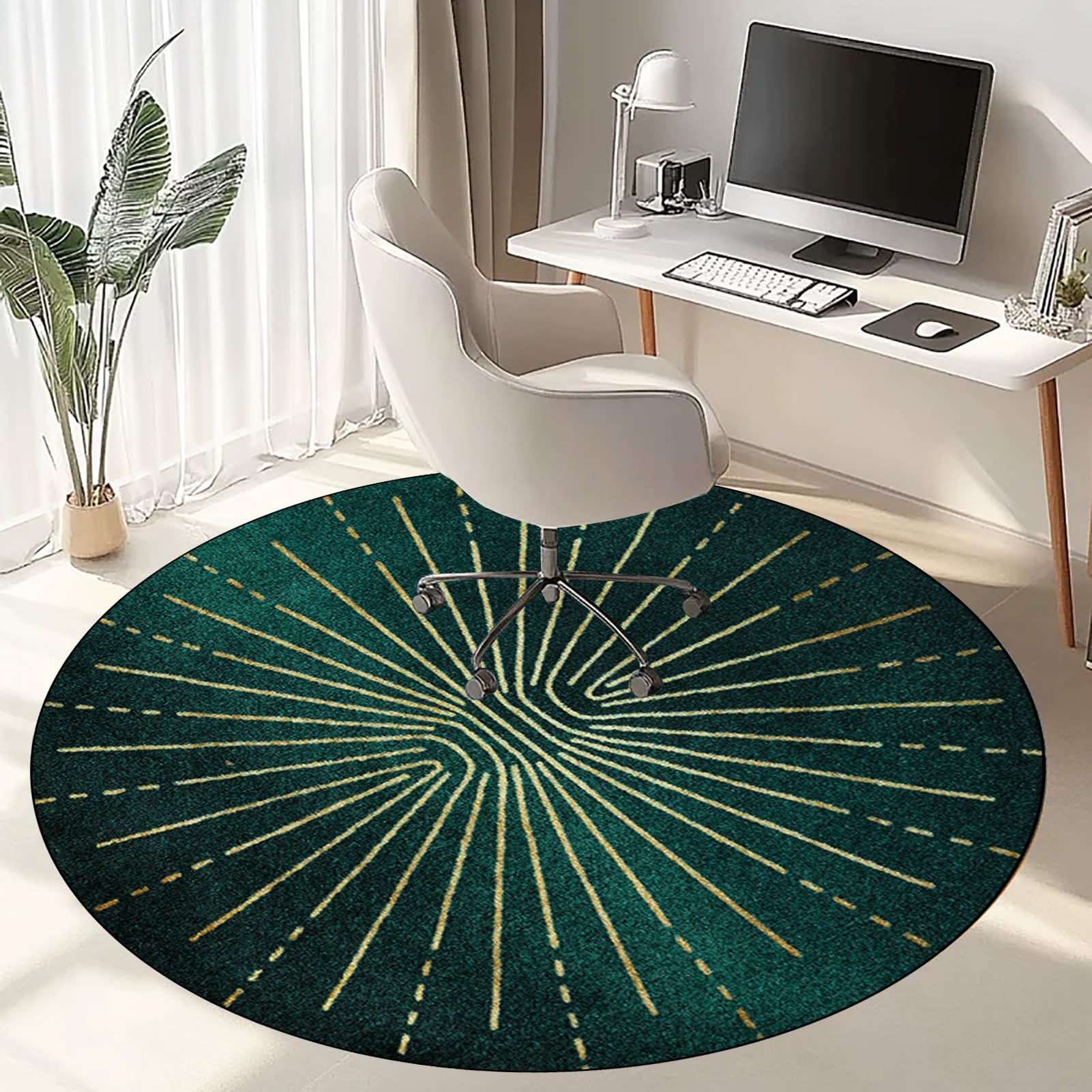 Bodenschutzmatte Bürostuhlunterlage Gaming Teppich unterlage schreibtischstuhl Schutzmatte für Teppichböden Bürostuhl Matte für Stühle Parkett Hartböden Fliesen 120 cm