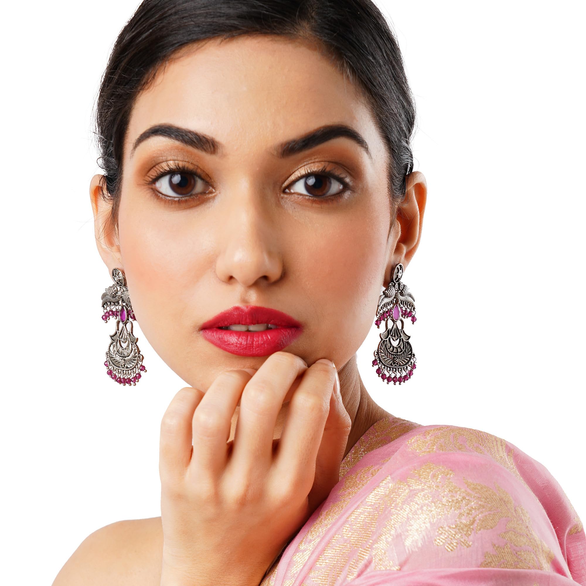 Cultural Elegance Ethnic Earrings with Detailing
