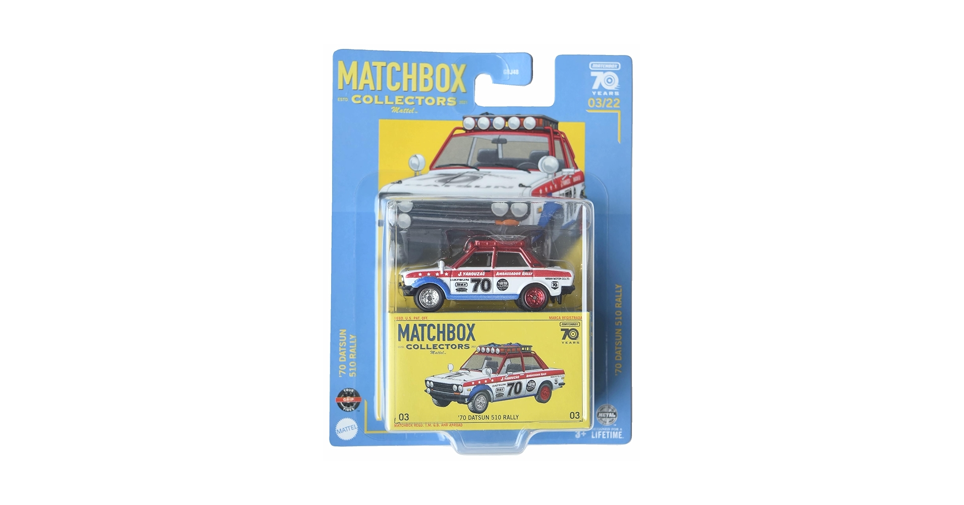 Amazon | Matchbox '70 ダットサン 510 ラリー コレクターズ