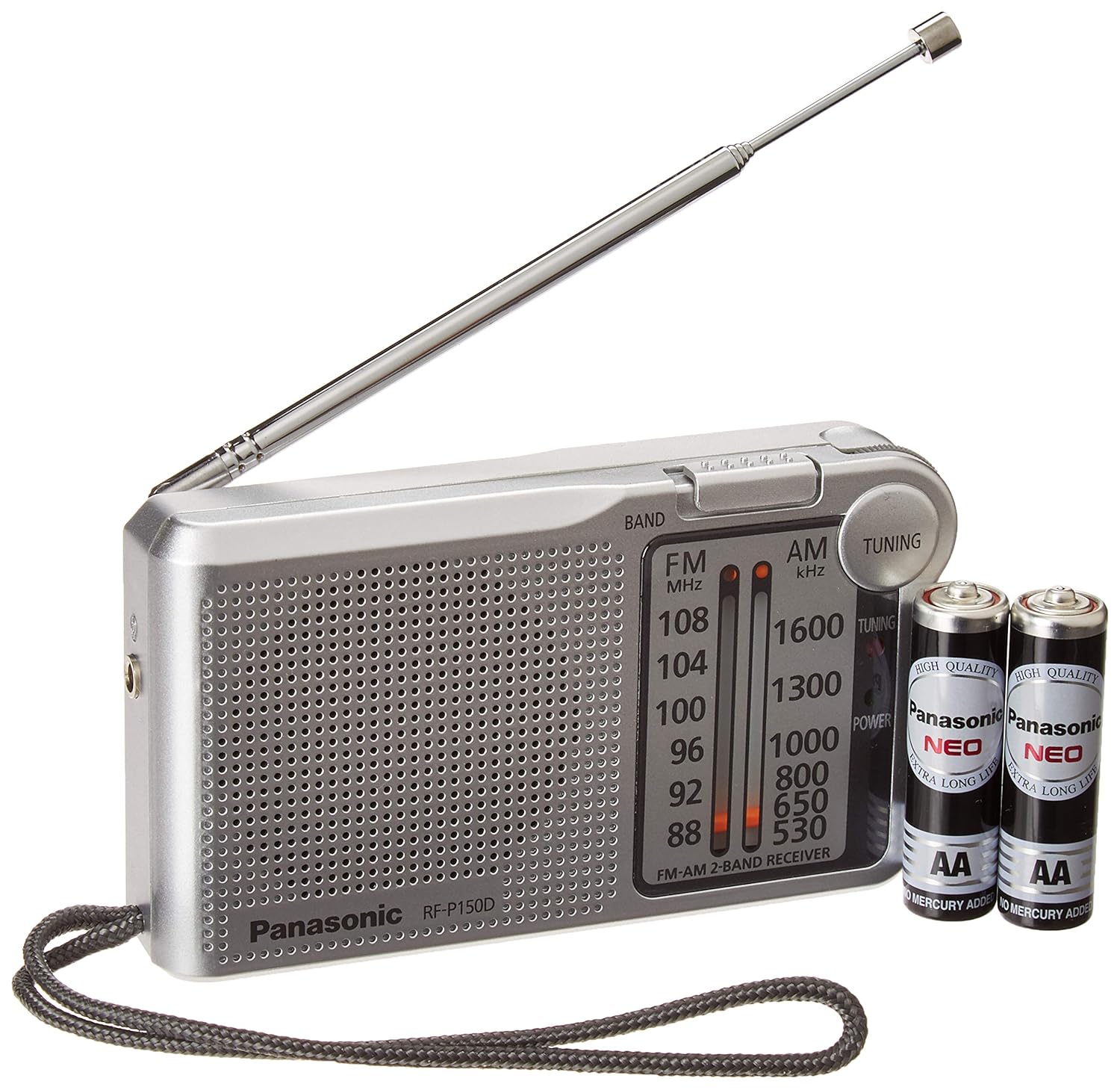 Panasonic RFP150D Battery Operated AM/FM Portable Pocket Size Radio
