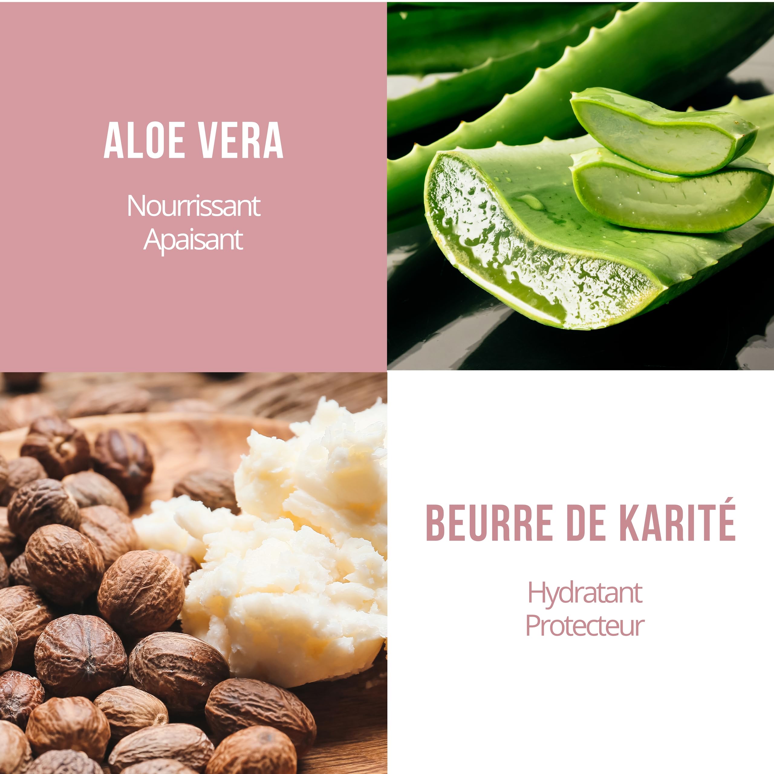Savon Solide Beurre de Karité & Aloe Vera BIO 100g - 98% Origine Naturelle & Made in France - Protection & Douceur - Tous Types de Peaux