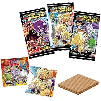 ドラゴンボール シールウエハース フルコンプ アクリルブロック入り Wシールをめくってみた ドラゴンボール超戦士シールウエハースZ