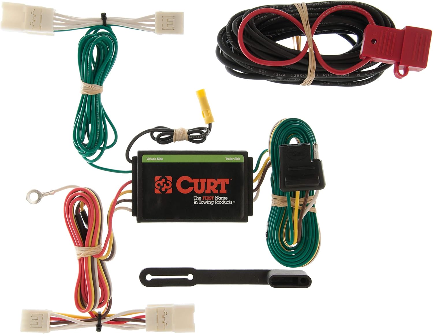 CURT 55400 Vehicle-Side Custom 4-Pin Trailer Wiring Harness for Select Toyota Highlander, Hyundai Azera
