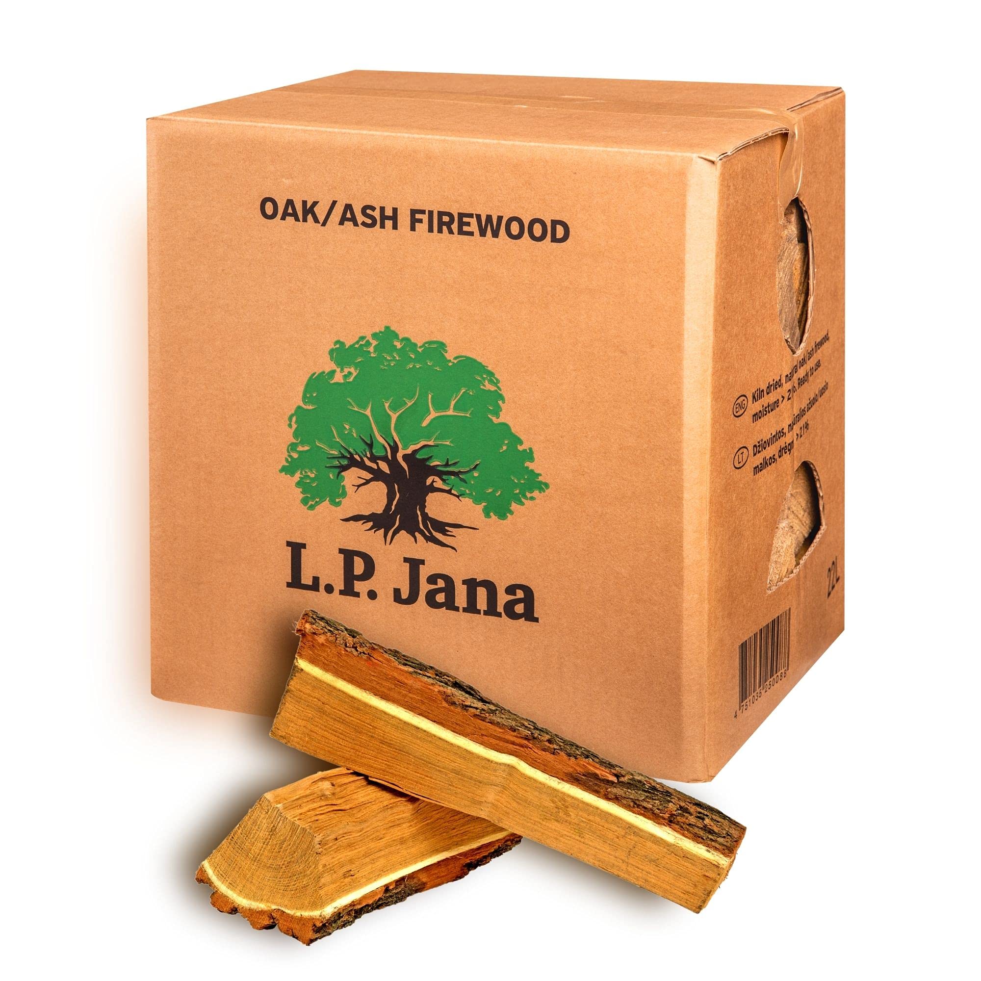 L.P. Jana Oak and Ash Kiln Dried Hardwood Logs Perfectly Boxed