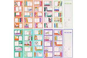 LiYiQ 100 Pcs Christmas Book Lover Bookmarks