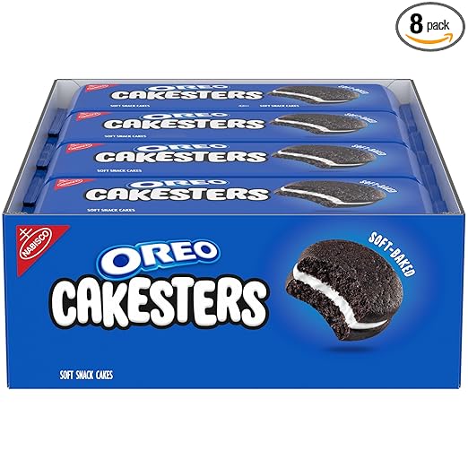 OREO Cakesters Soft Snack Cakes, 8-3.03 oz Snack Packs