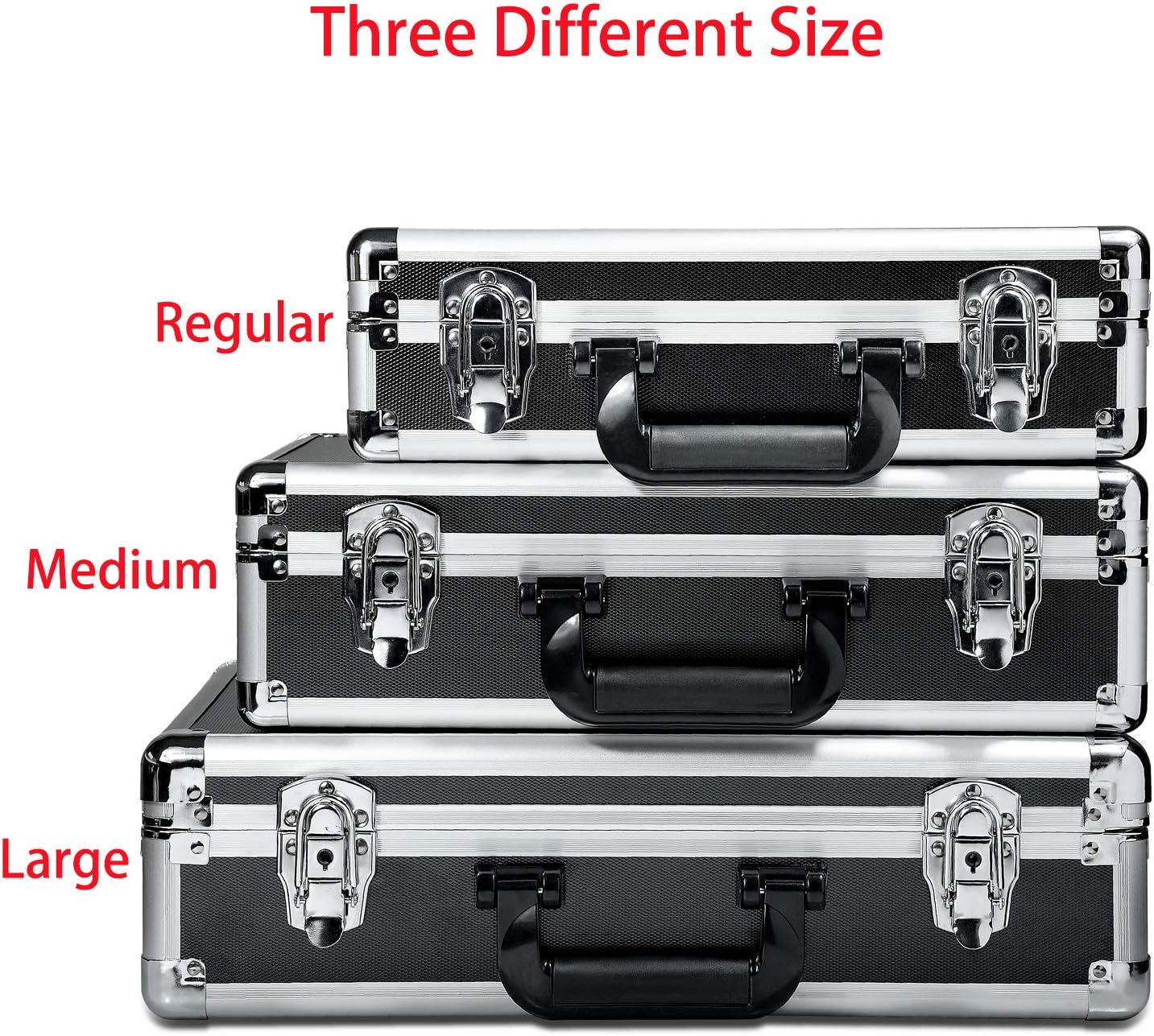 HUL 14in Two-Tone Aluminum Case with Customizable Pluck Foam Interior for Test Instruments Cameras Tools Parts and Accessories