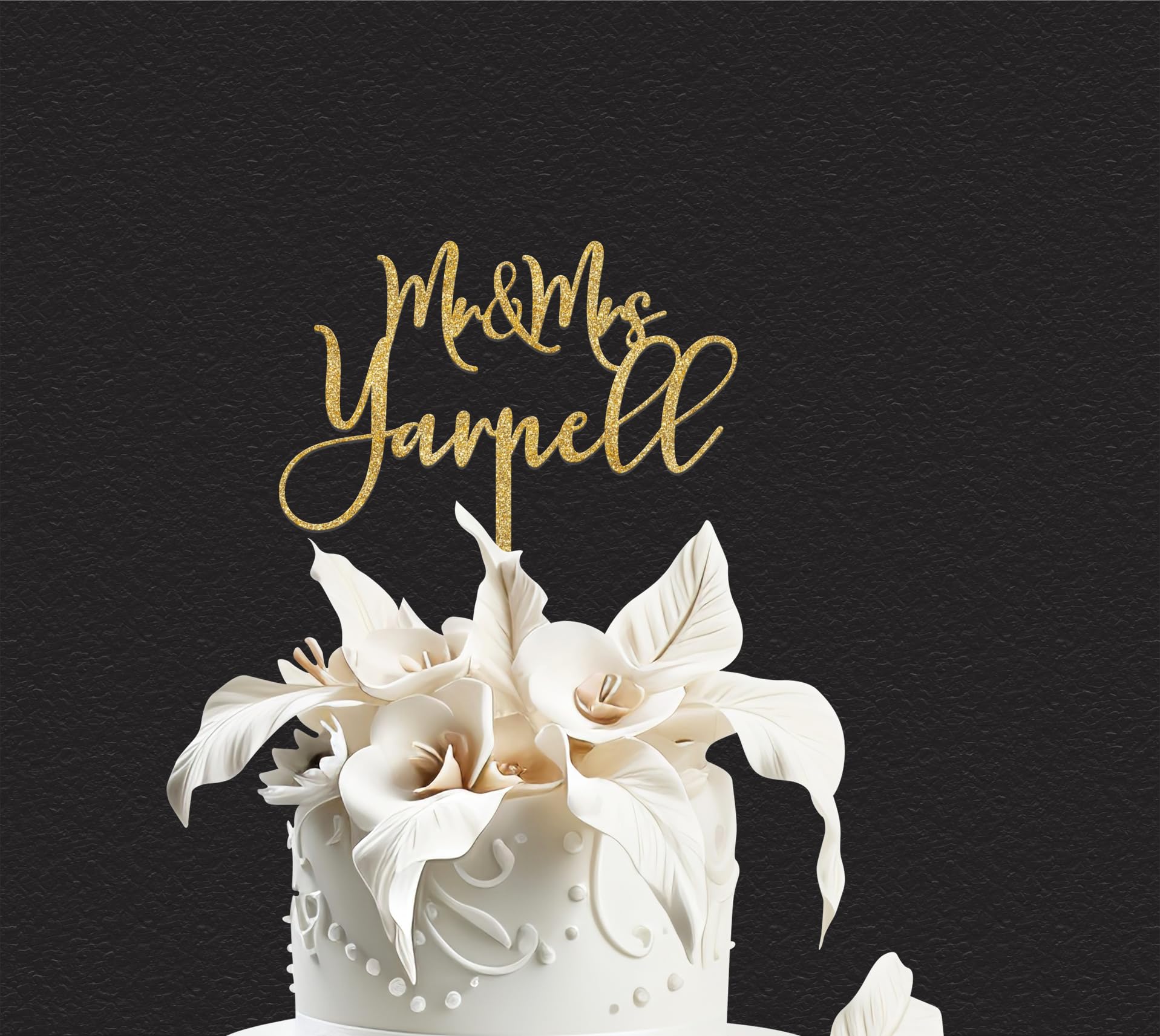 Rustic Cake topper, Personalized wedding cake topper, Custom Mr Mrs Anniversary Cake topper, Custom Calligraphy Cake topper