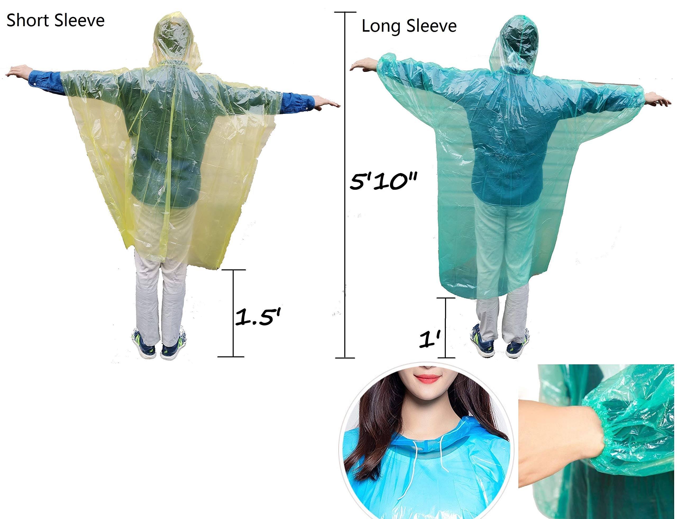 Buy Rain Ponchos for Adults Disposable Poncho for Disney World 20 Pack Panchos Rain Adult Bulk