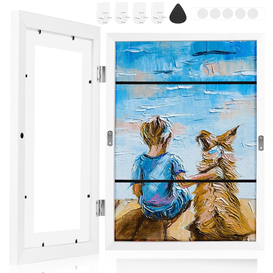 グラフィックアート 絵画 キッズアートの額縁、 変更可能なA4キッズアートワークの額縁