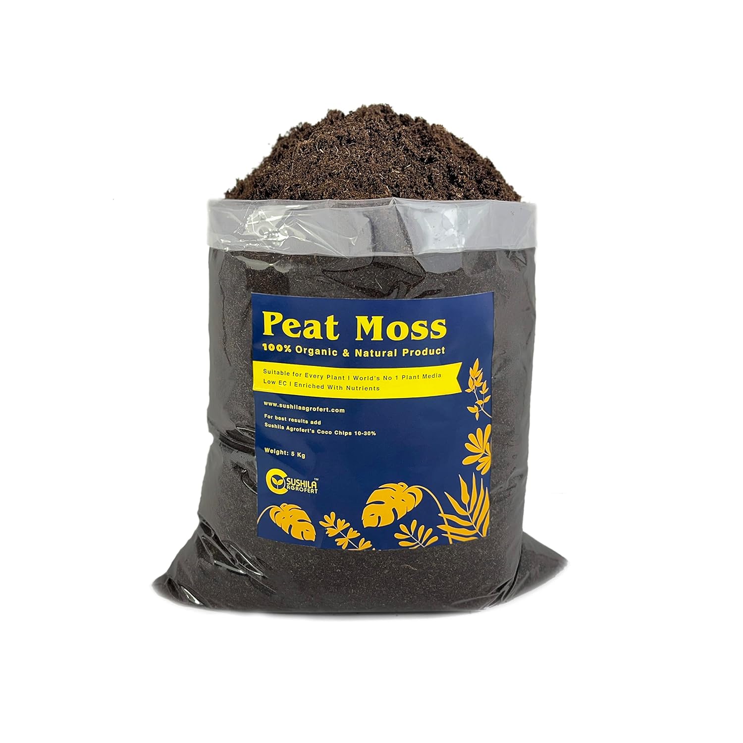 Peat Moss for Plants 2KG Ready to Use Loose Powder Plant Media Potting