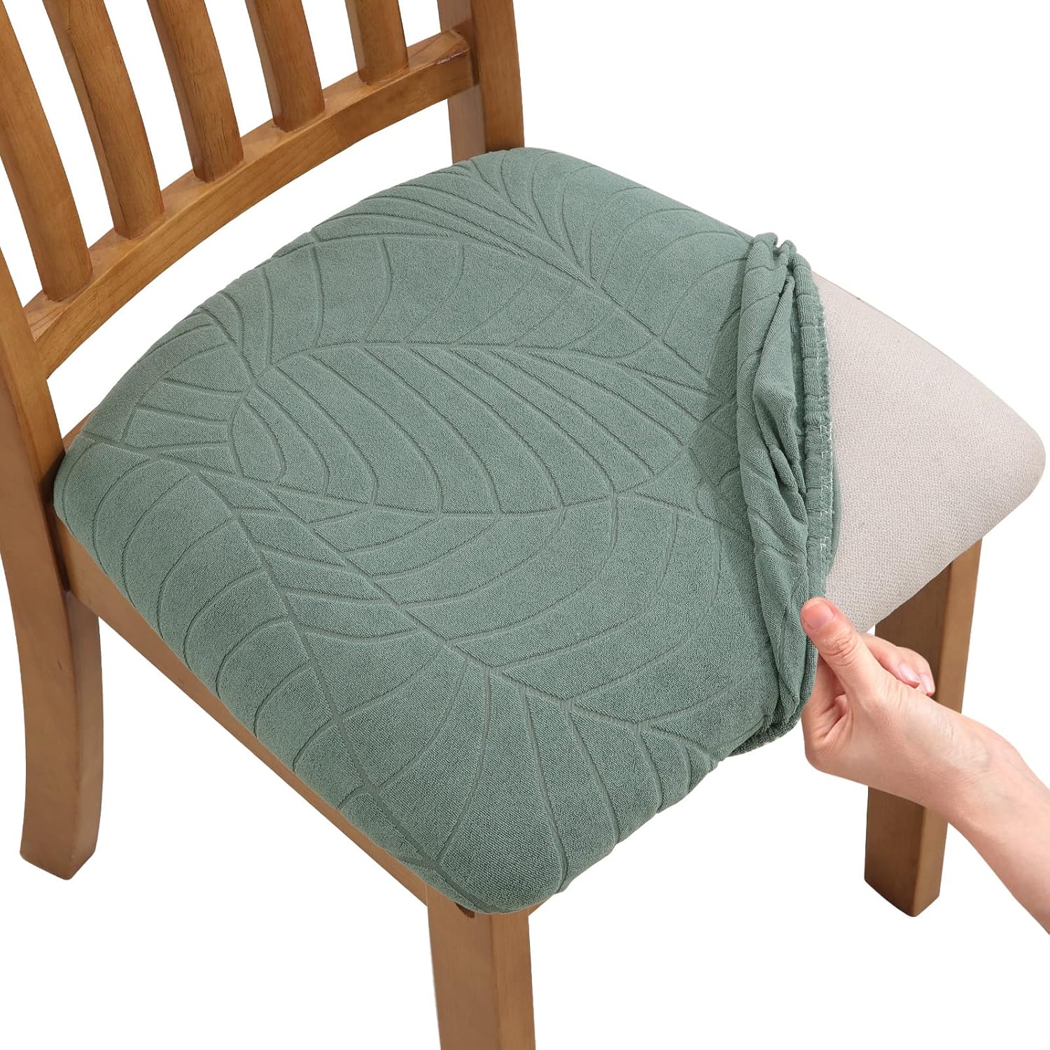 Fuloon Super Fit Stretch Spandex Lattice Jacquard Removable Washable