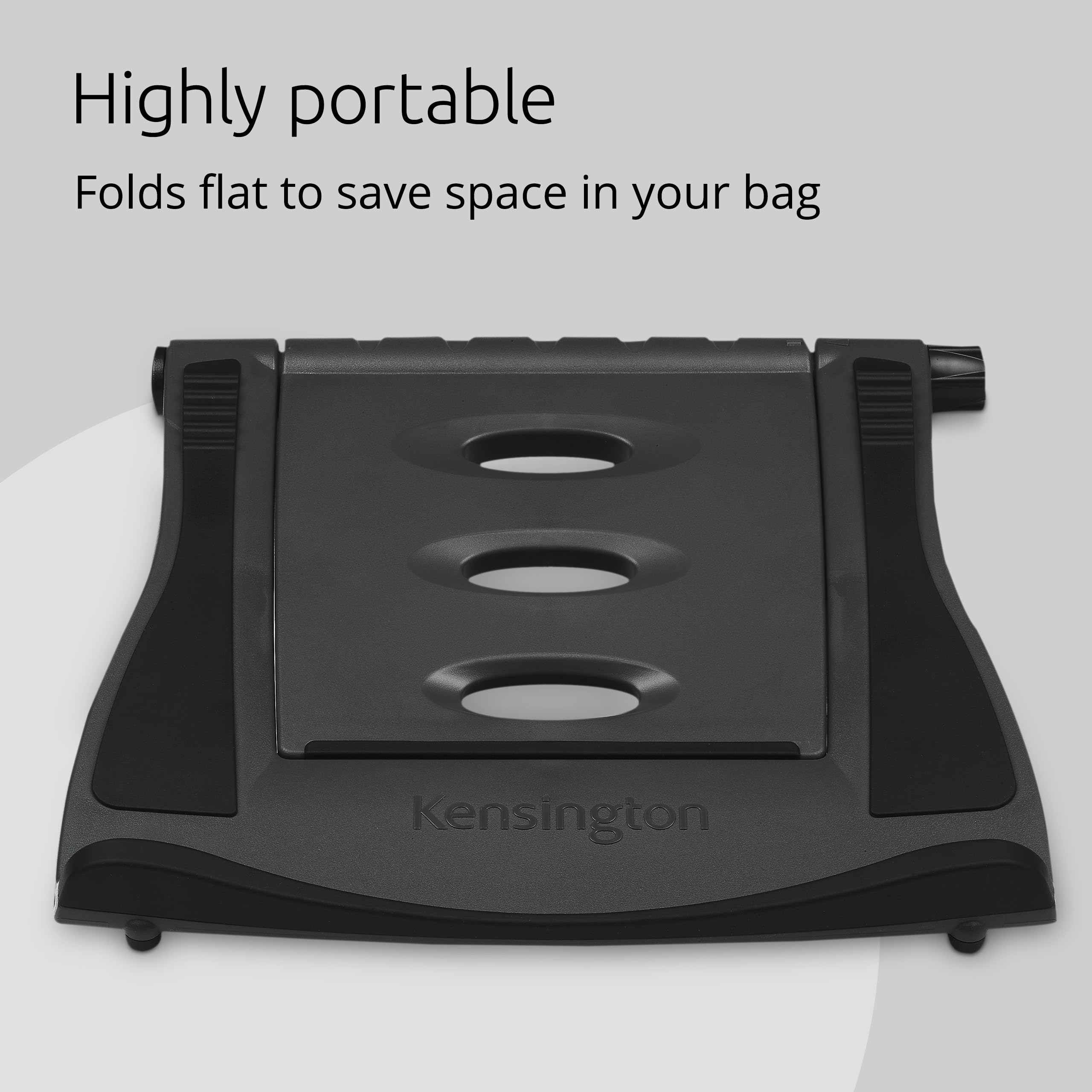 Kensington Easy Riser uchwyt na laptopa (12"-17"), do urządzeń z systemem Windows i Mac, Dell, Toshiba, HP, Samsung, MacBook, Lenovo, Secure Fit i SmartFit Systems - szary (60112)