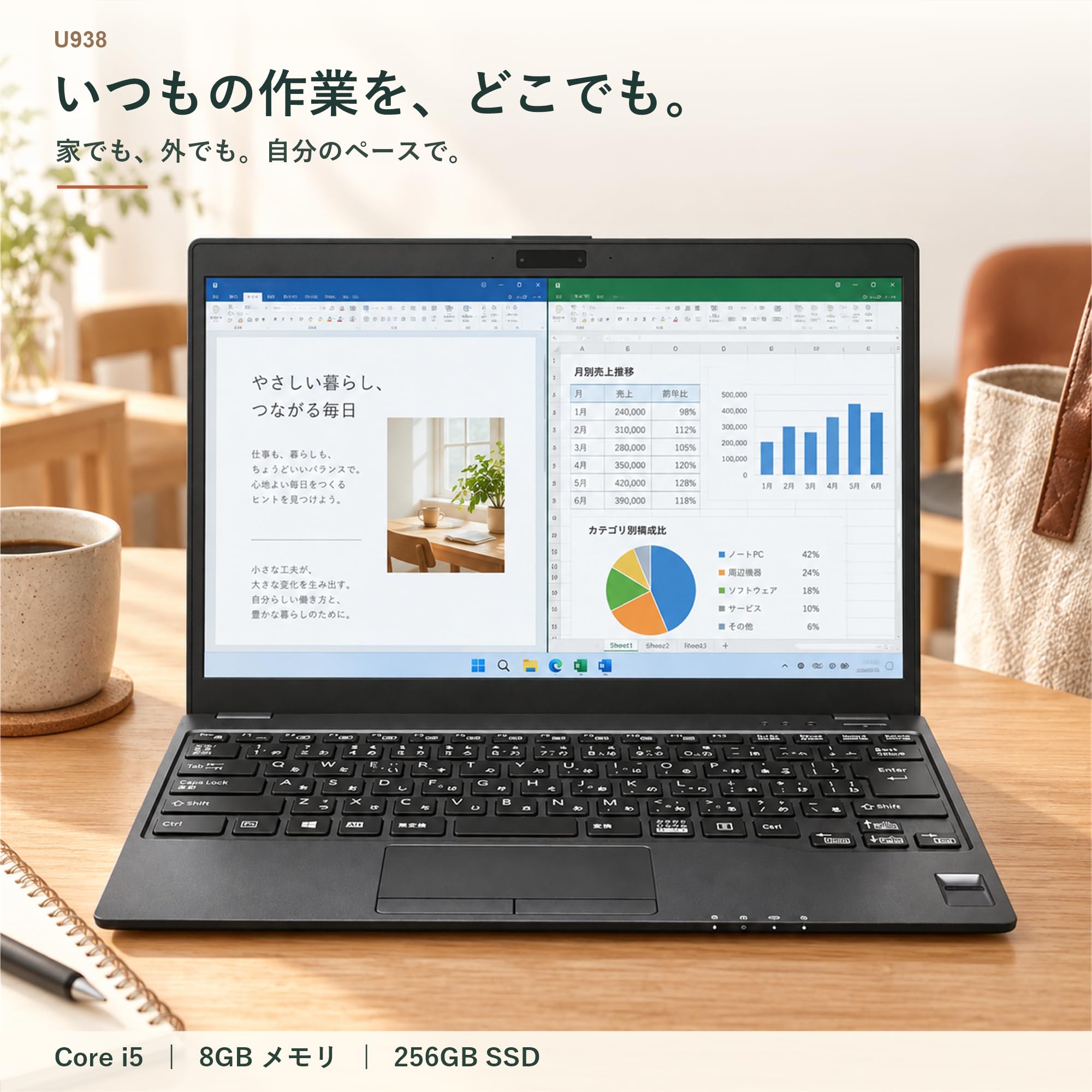 Amazon.co.jp: 【整備済み品】ノートパソコン 富士通 LIFEBOOK U938