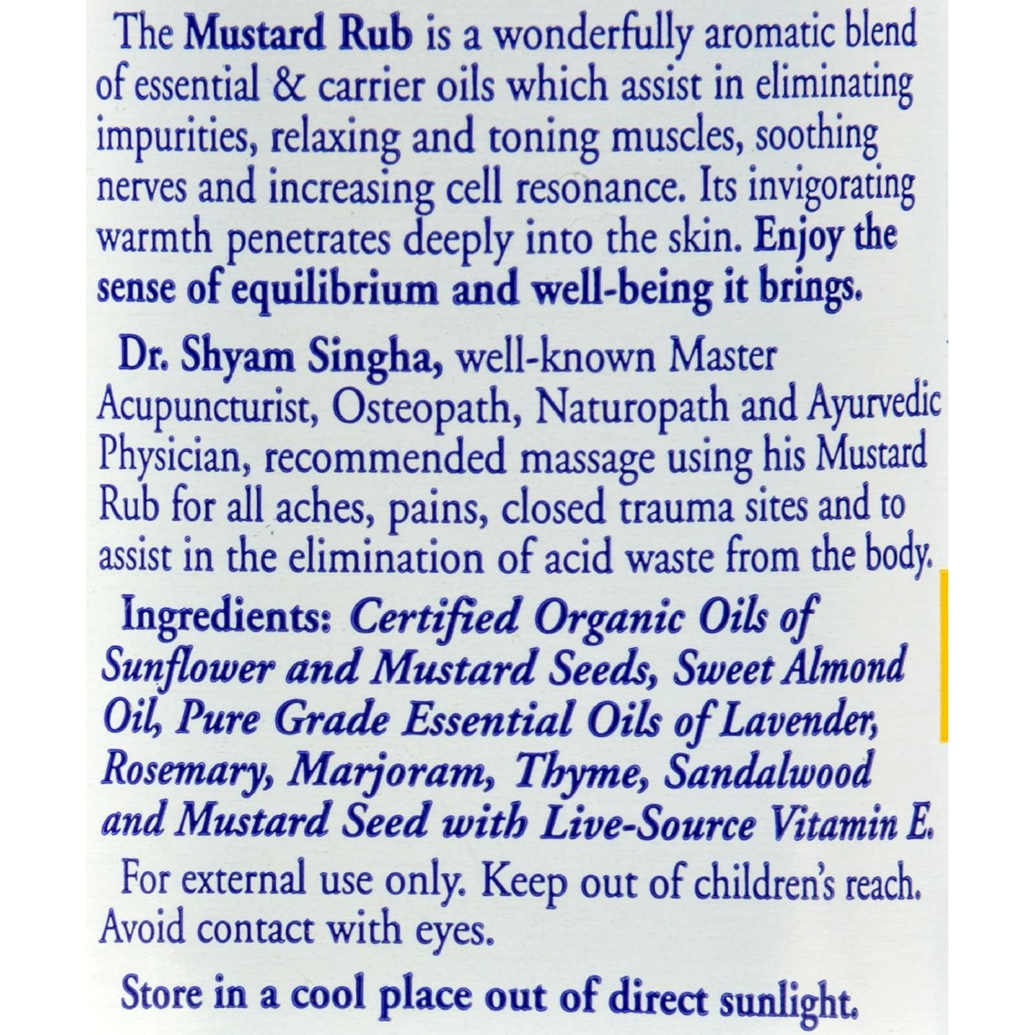 Dr. Singha'S Mustard Rub image 2