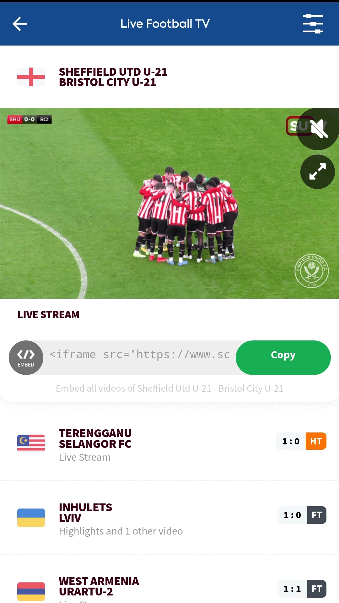 Live Football TV HD Stream App on the Amazon Appstore