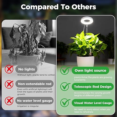 Miniatura 5 de Venus - Maceta de terrario atrapamoscas con luz LED de crecimiento y ventilación de aire, mini kit de maceta de ecosistema de escritorio para