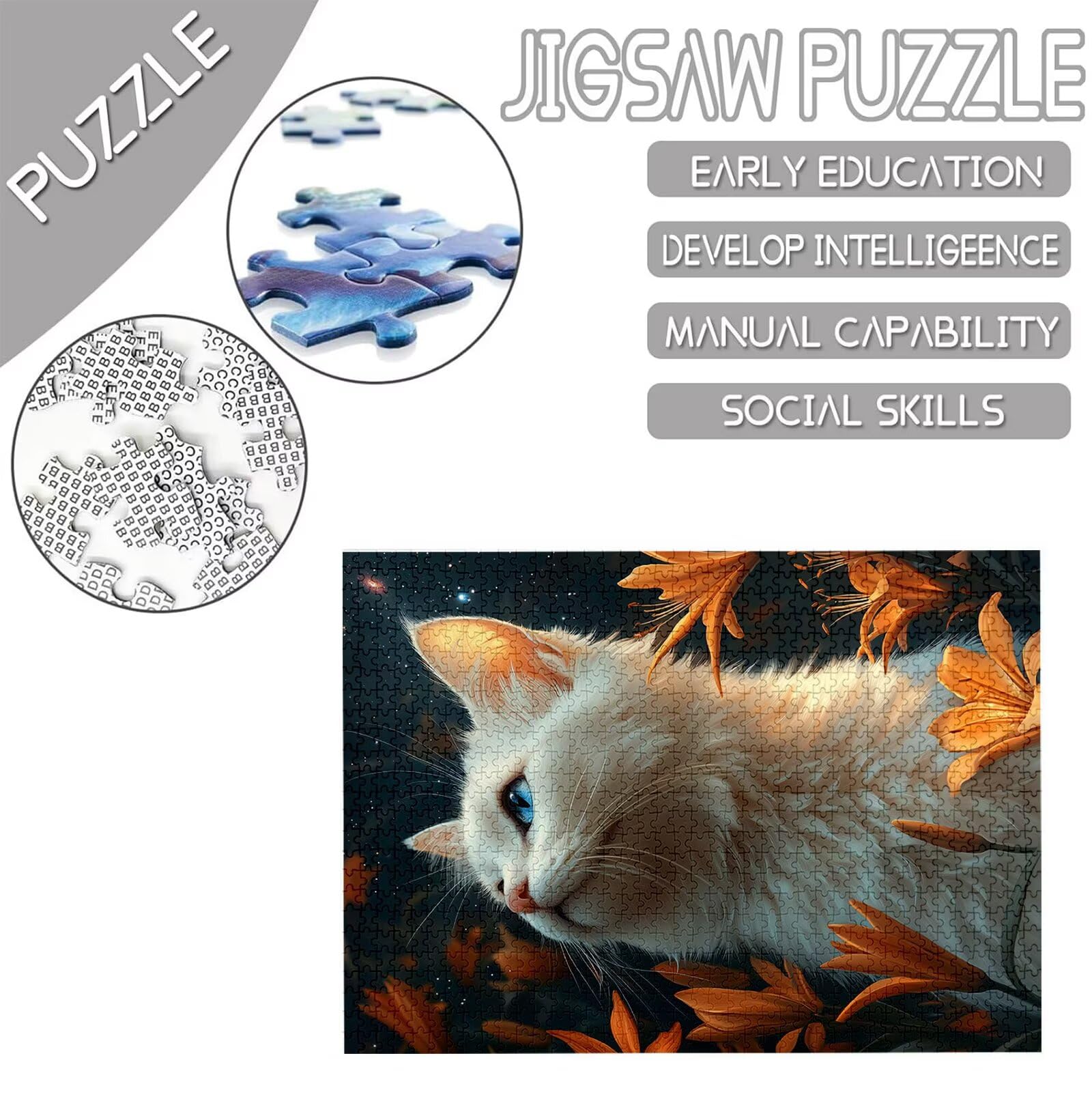 Model921 Puzzle ze zwierzętami, 5000 elementów, dla dorosłych, dla początkujących, 5D "zrób to sam", kolorowe puzzle, plakat z pudełkiem na prezent, do dekoracji pokoju, salonu, prezent dla kobiet