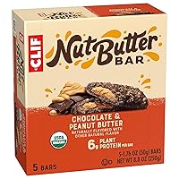 Vista 11 de CLIF Barra de mantequilla de nuez – Mantequilla de maní de chocolate – Barras energéticas rellenas – Sin OMG – USDA Orgánico – A base de plantas