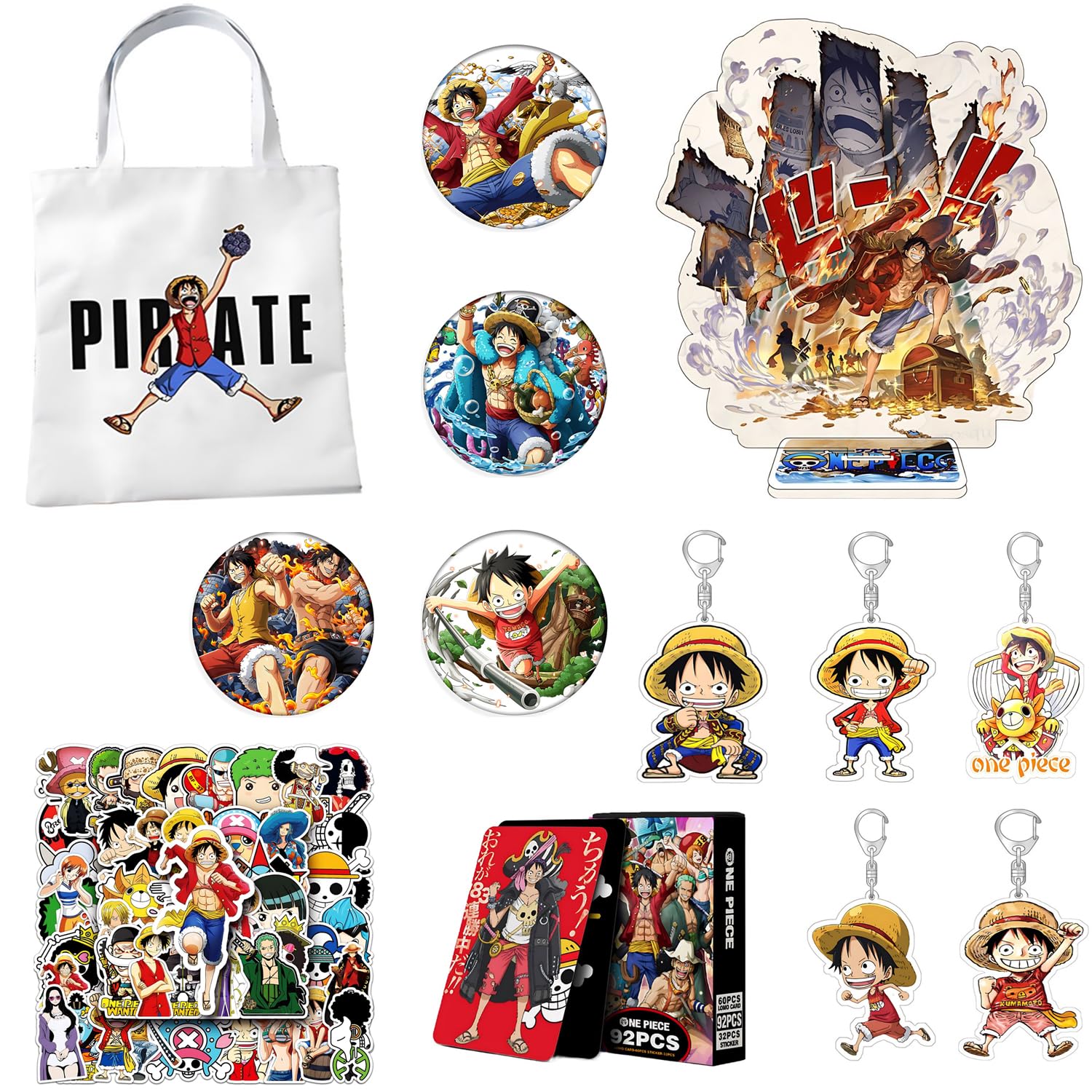 Amazon.co.jp: ワンピース ルフィ 人気アニメ グッズ セット アクリル 