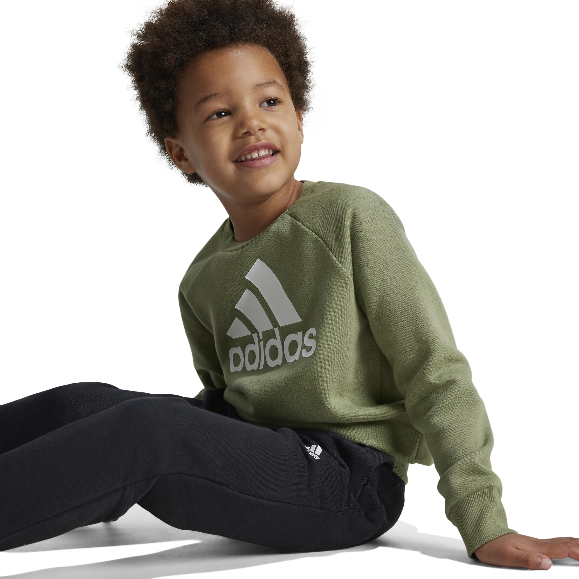 adidas Essentials Ensemble polaire Logo 4-5 ans, Vert, 4 ans
