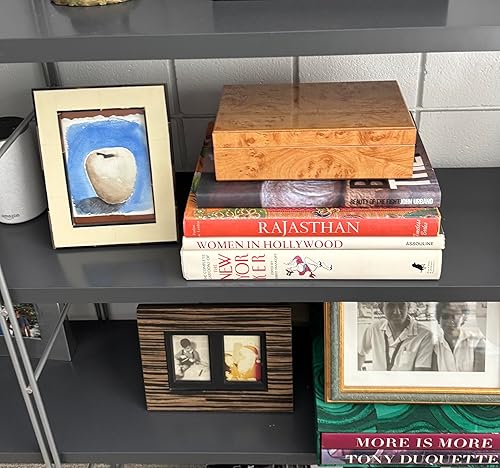 Miniatura 5 de Cruiser's Caché Burl Wood Design Luxe Caja decorativa  Totalmente forrada de gamuza  Grande - 10 pulgadas