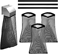 3pcs Dryer Lint Bag, Dryer Lint Bag Catcher with 3 Magic Adhesive Dryer Vent Lint Catcher Bag Indoor Vent Lint Catcher for Capturing Lint & Dust (Black)