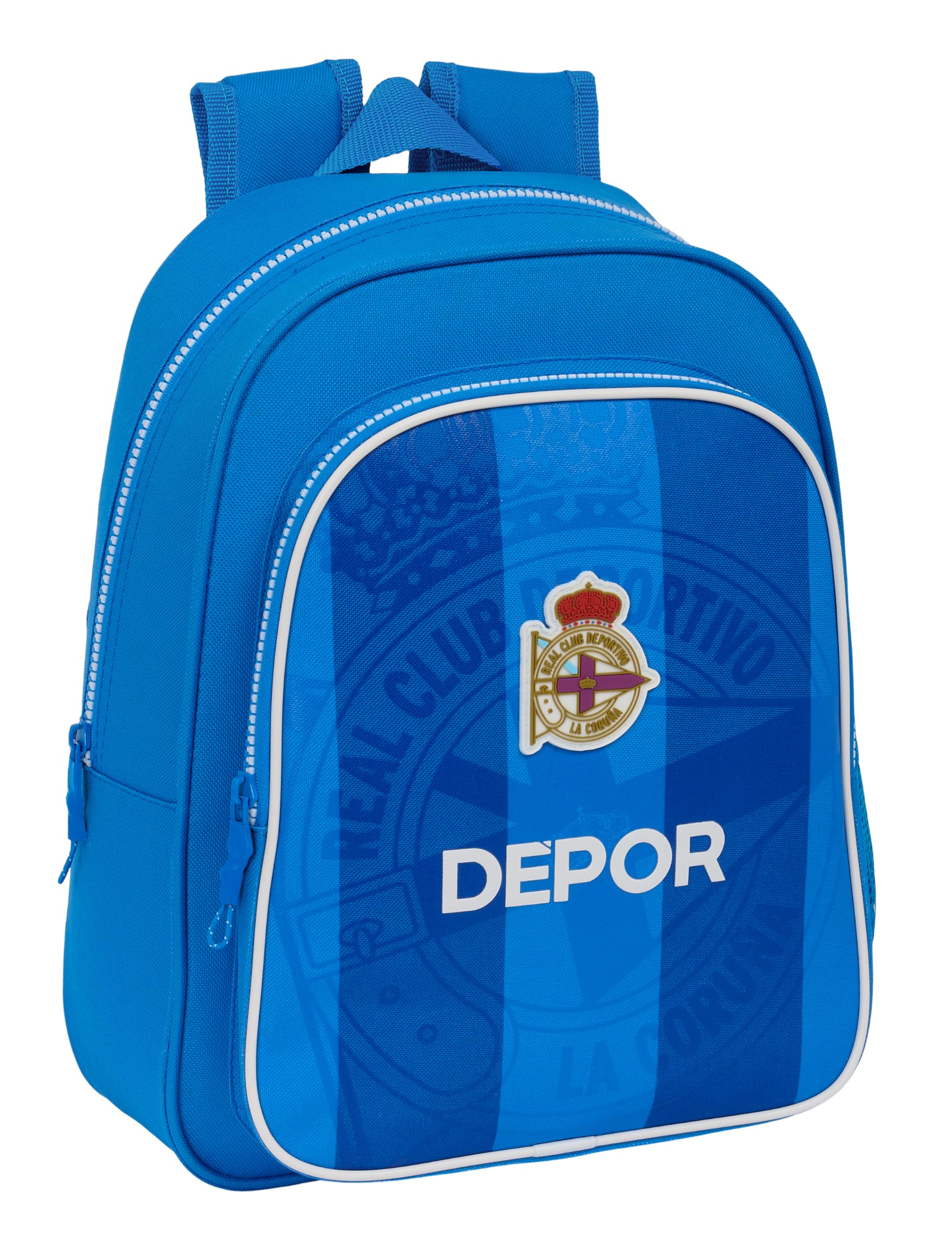 Safta REAL SPORTS OF LA CORUÑA – Children's School Backpack, Ideal for Children of Different Ages, Comfortable and Versatile, Quality and Resistance, 27 x 10 x 33 cm, Blue, blue, Estándar, Casual
