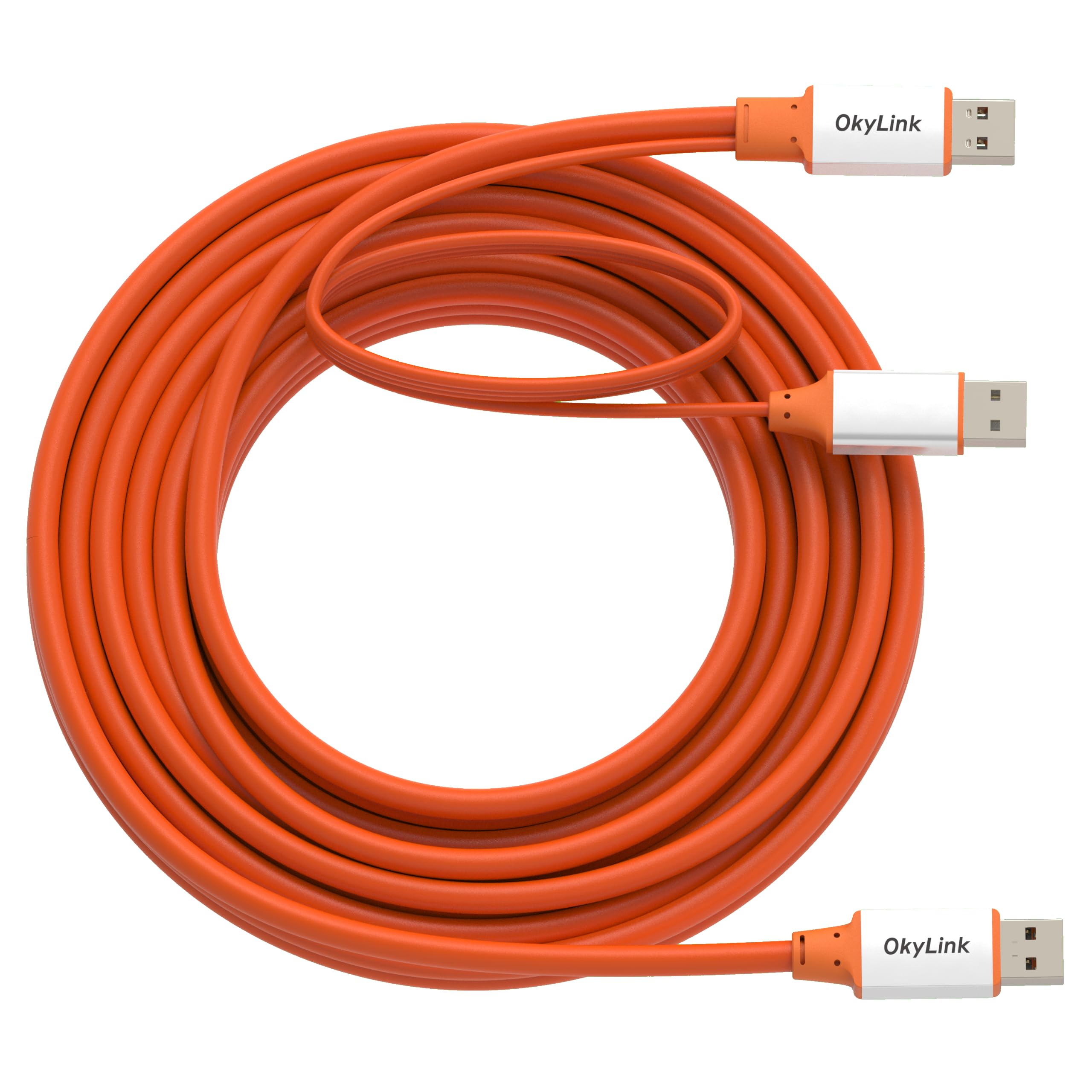 OkyLink Aktives USB 3.2 Gen 2 Kabel USB-A auf USB-A, Stecker auf Stecker, 10Gbps, 8m