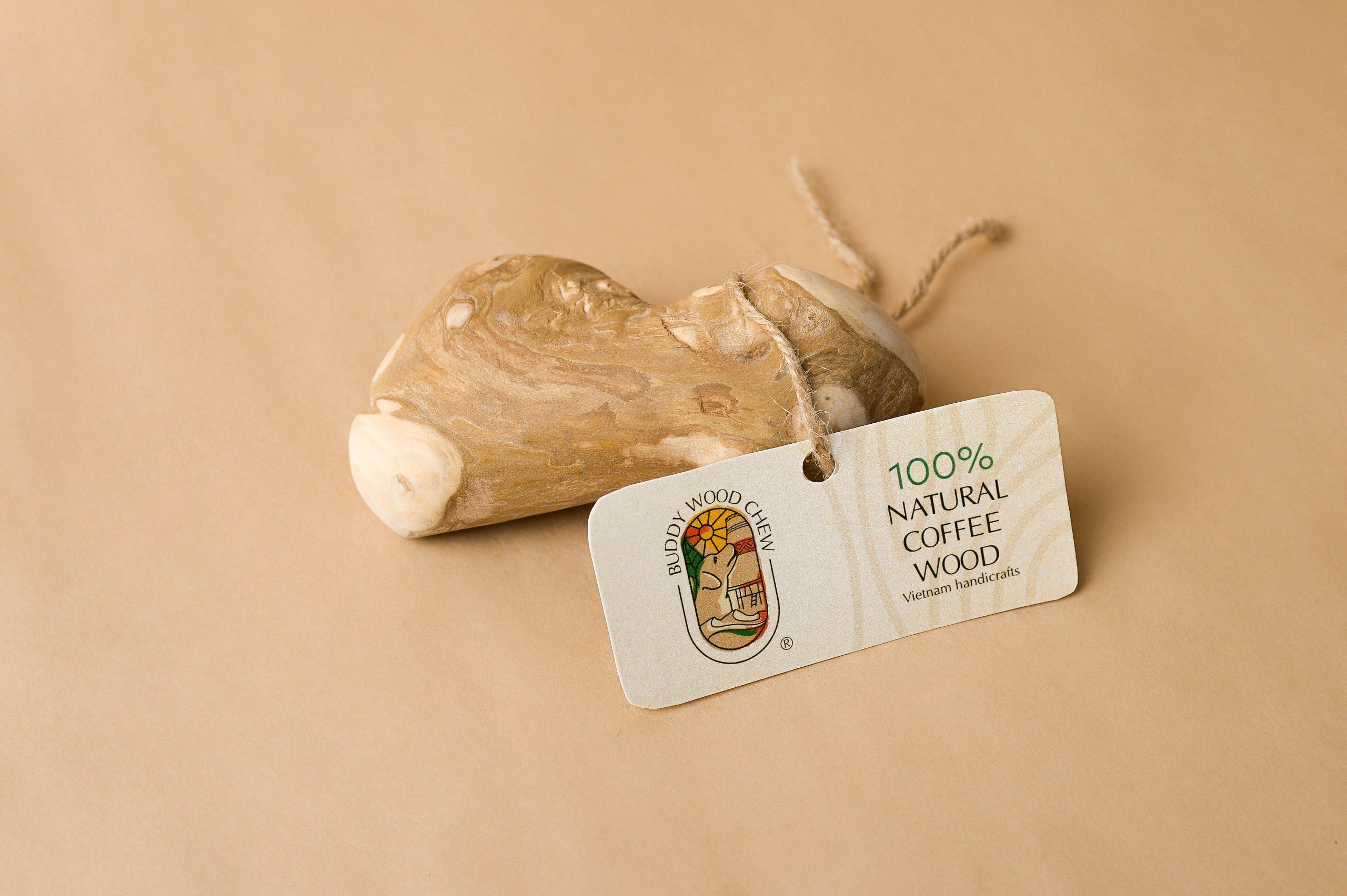 Buddy Wood Chew Coffee Wood Elbow Medium
