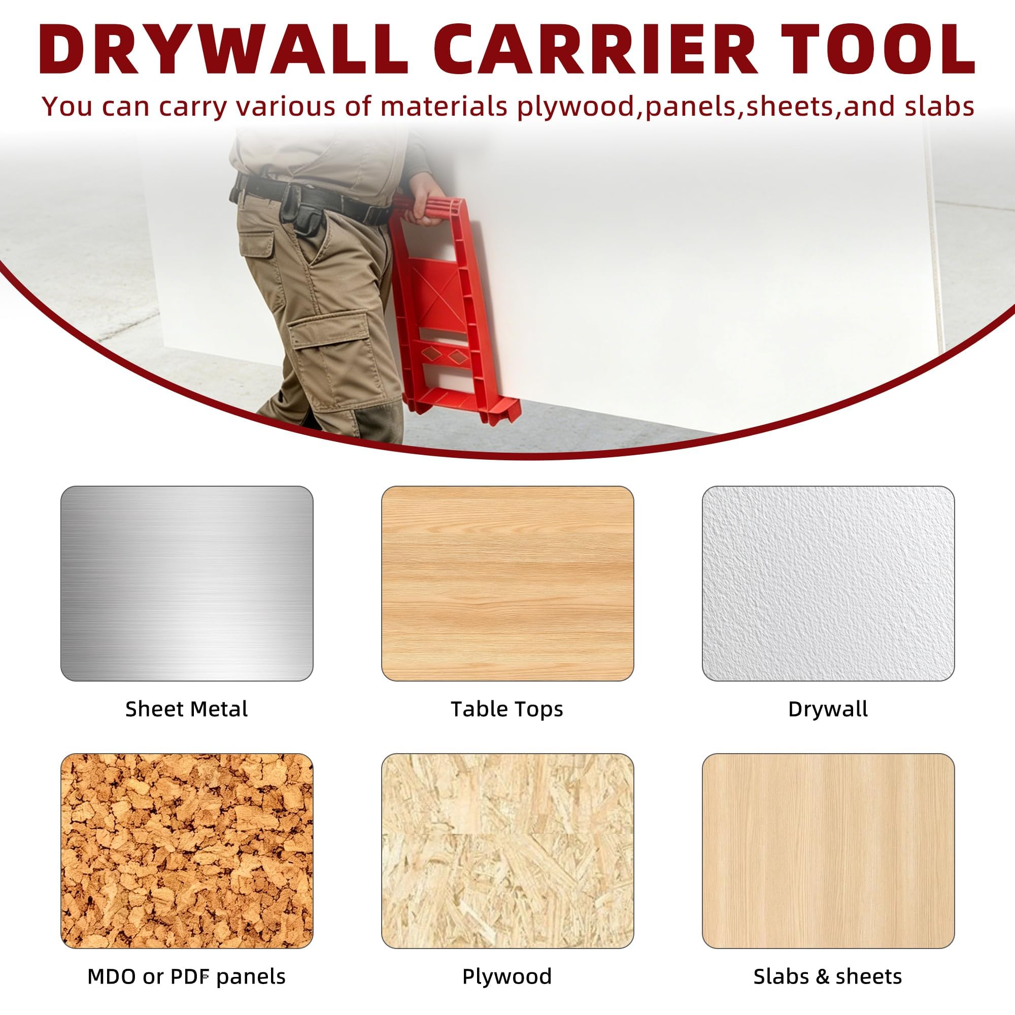 Heavy Duty Panel Carrier - 176 Lbs Capacity -6