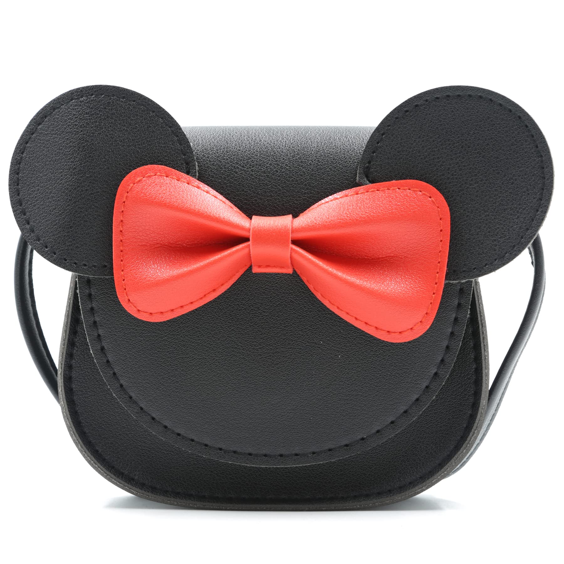 LoveWLC Cartoon Little Mouse Ear Bow Kids Crossbody Purse,Adorable Mouse Purse