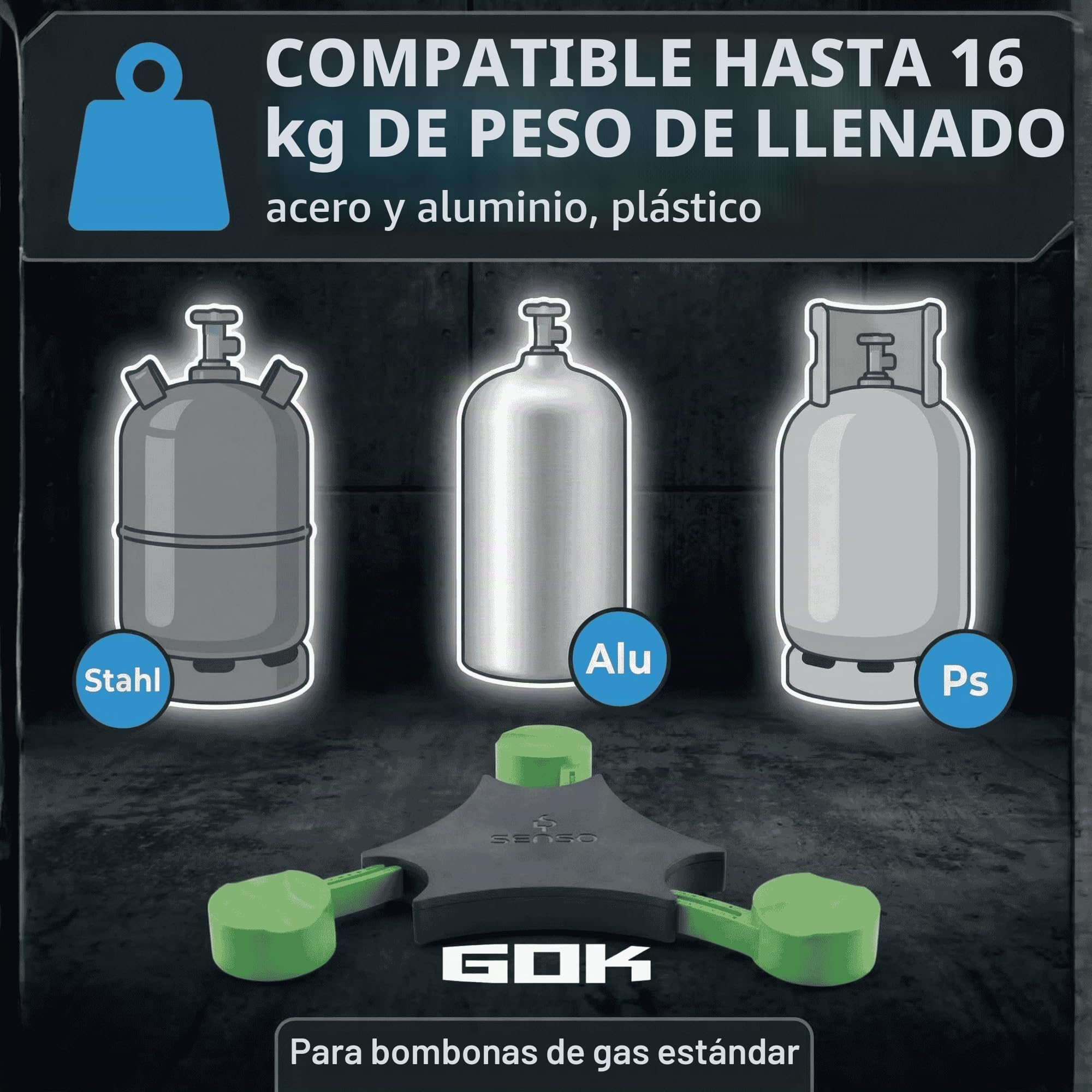 GOK Indicador de nivel Senso4s PLUS para bombonas de gas
