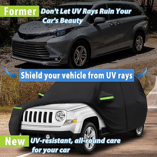 Miniatura 8 de Funda impermeable para camioneta Ford Ranger, ultra ligera, fácil de instalar, protección para todo tipo de clima, cubierta de coche con puerta con