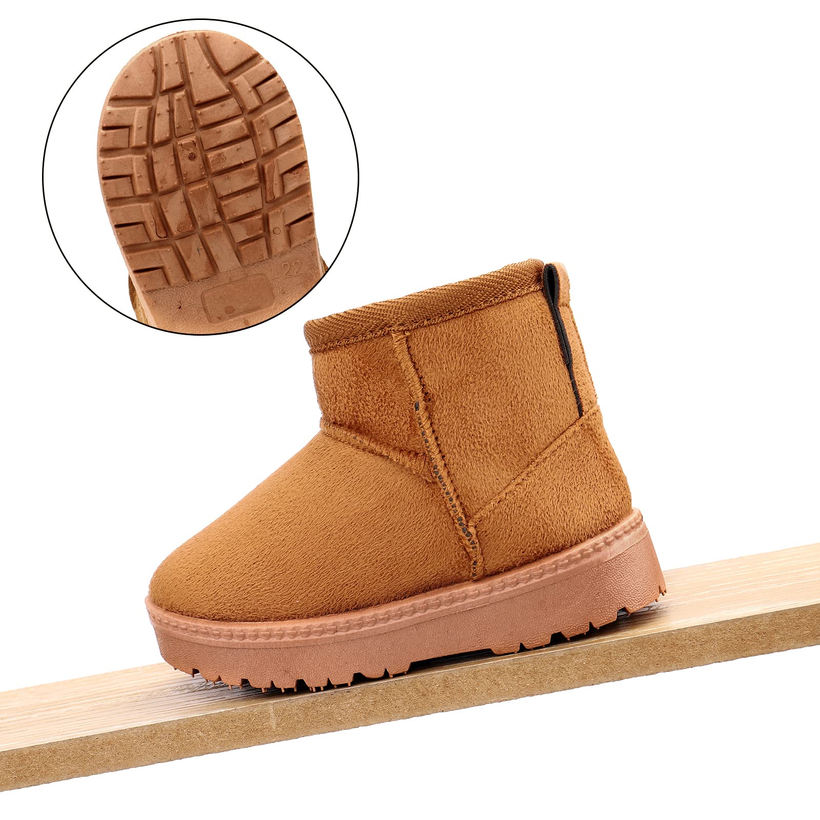 MK MATT KEELY Bebé Invierno Zapatos Niños Niña Botas de Nieve Niñito Botines de Felpa