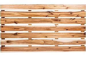 Villa Acacia Wooden Bath Mats - Acacia Wood Shower Mat for Floor
