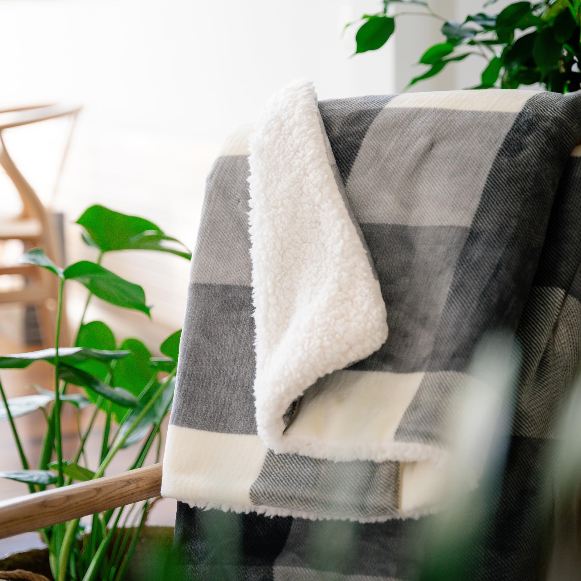 Imetec CaldoPlaid Tartan Grey, Manta Eléctrica Suave Manta Eléctrica 160x120cm, Bajo Consumo Tecnología Adaptada, Dispositivo de Seguridad, Calefacción Rápida, 6 Temperaturas, Lavable