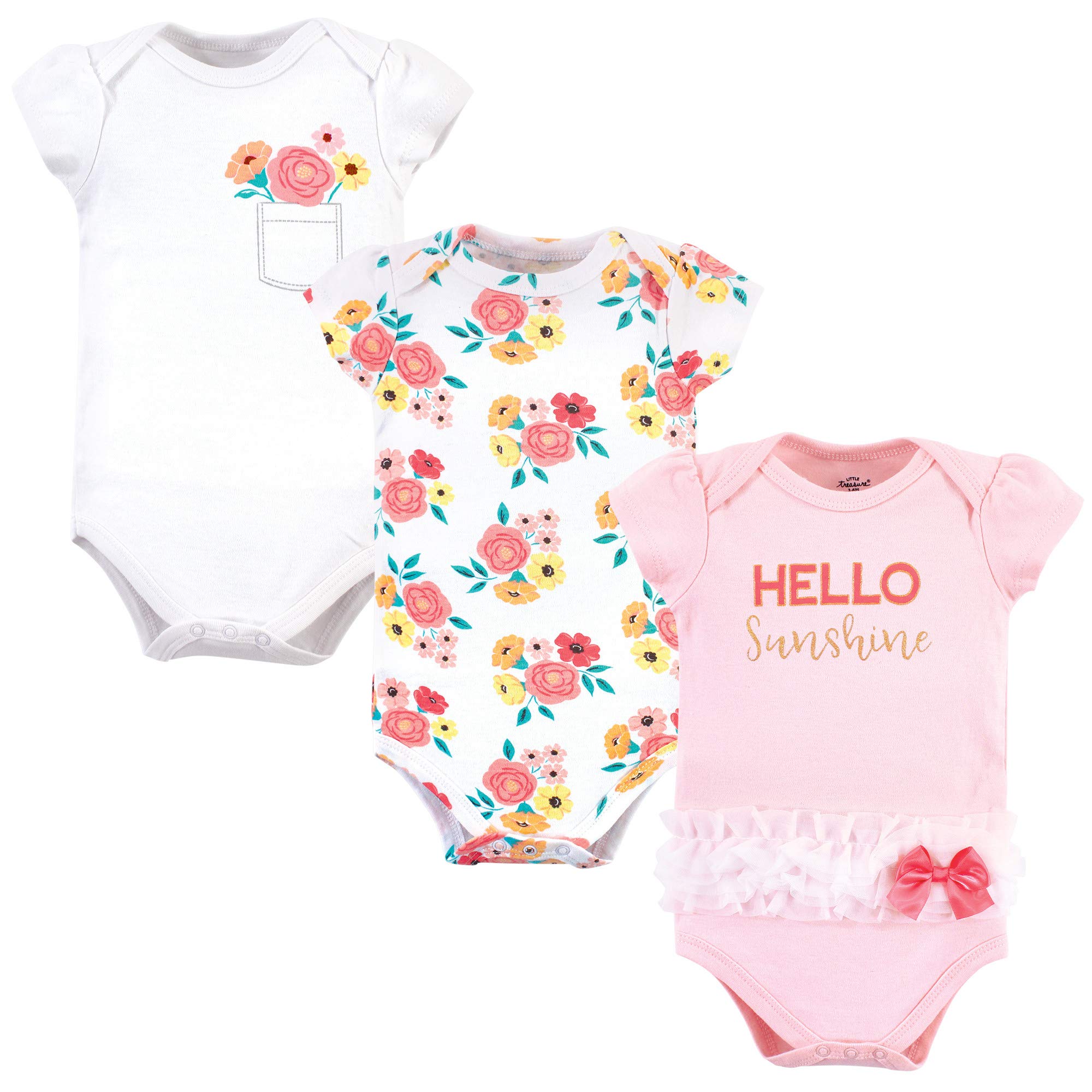 Little Treasure Unisex Baby Cotton Bodysuits