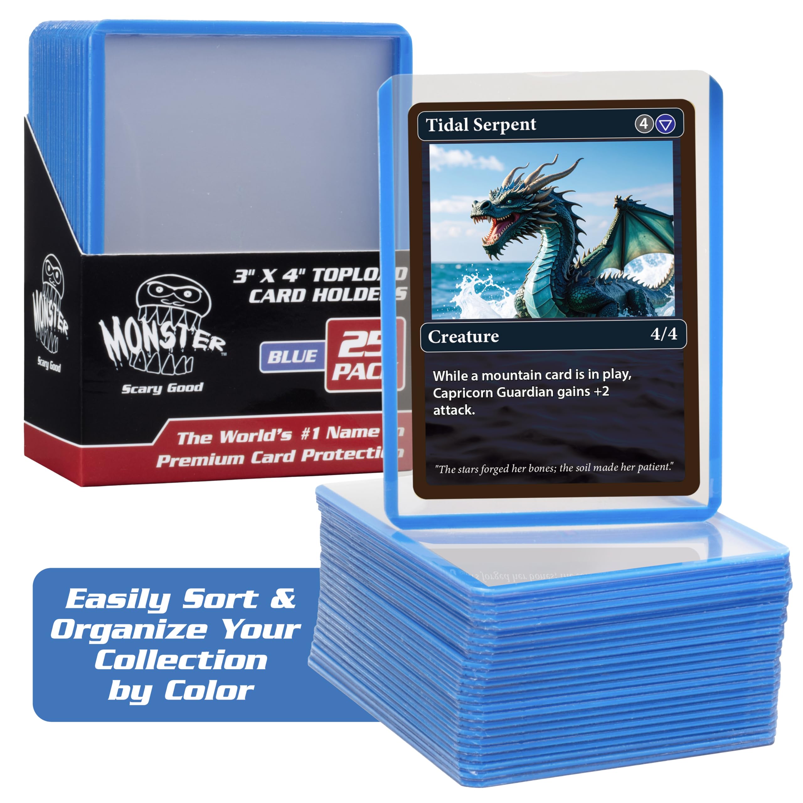Amazon.com: Monster Protectors Hard Plastic Top Loaders Compatible