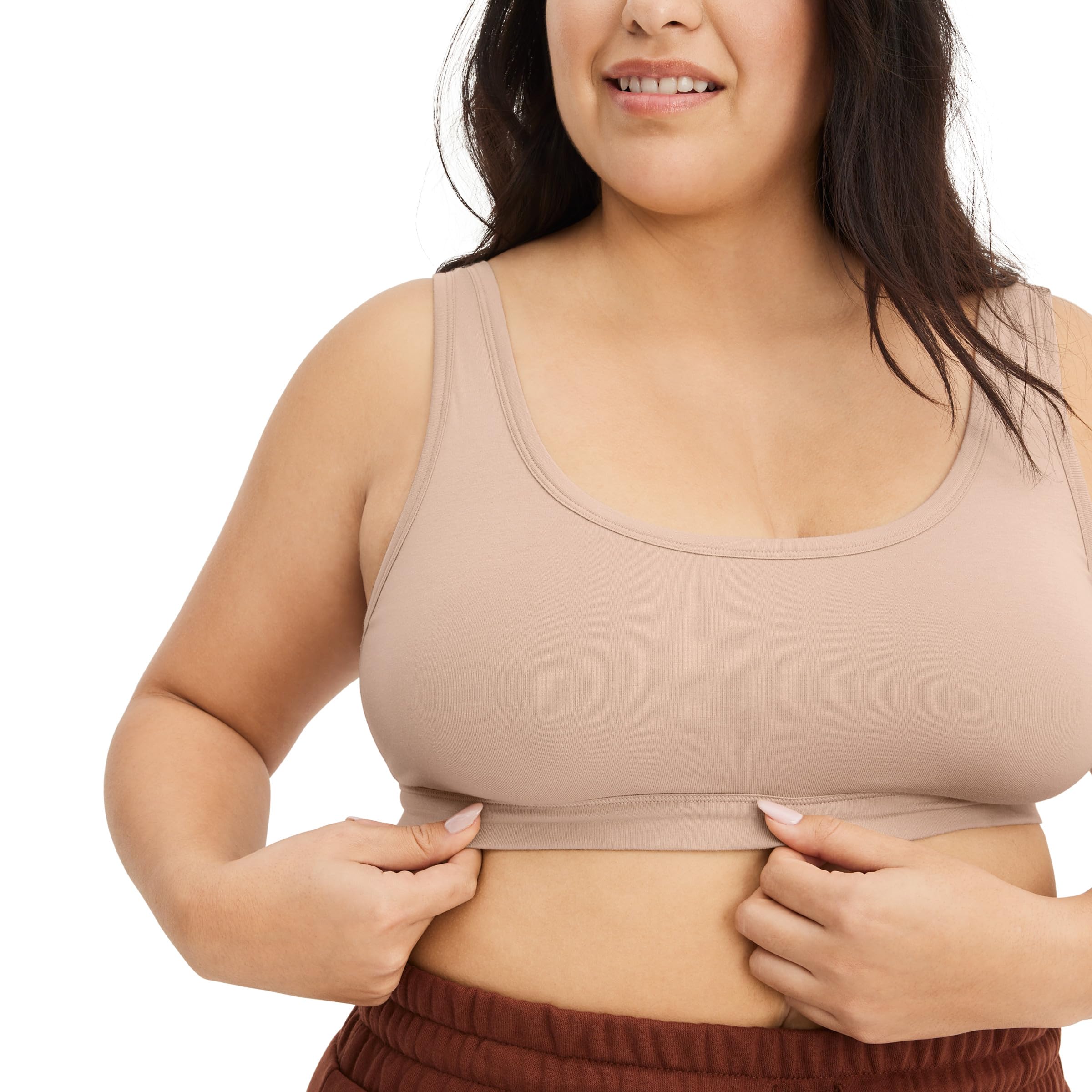 Jockey Sujetador de mujer de algodón orgánico elástico tirantes bralette