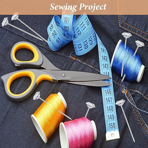 Miniatura 6 de 200 alfileres de diamante, ramillete de flores de 2 pulgadas, alfileres de costura florales de 2 pulgadas, alfileres de diamantes de imitación