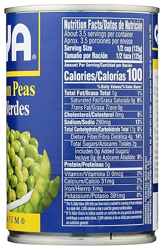 Miniatura 10 de Goya Foods Green Pigeon Peas (Gandules), 29 onzas (paquete de 12)