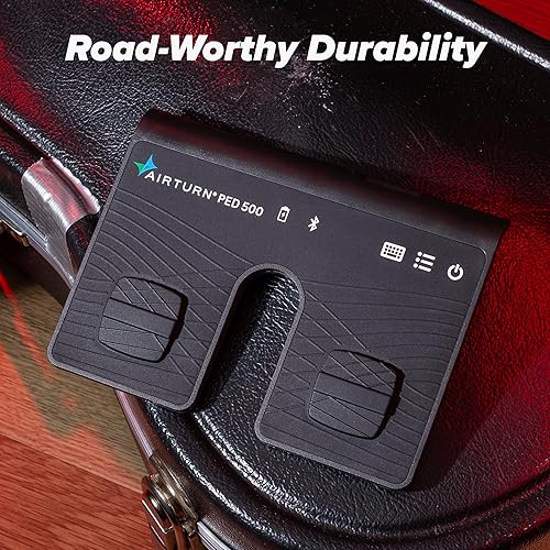 Miniatura 6 de AirTurn PED 500 portátil Bluetooth Pedal Page Turner para iPad, Android, funciona con la mayoría de las aplicaciones