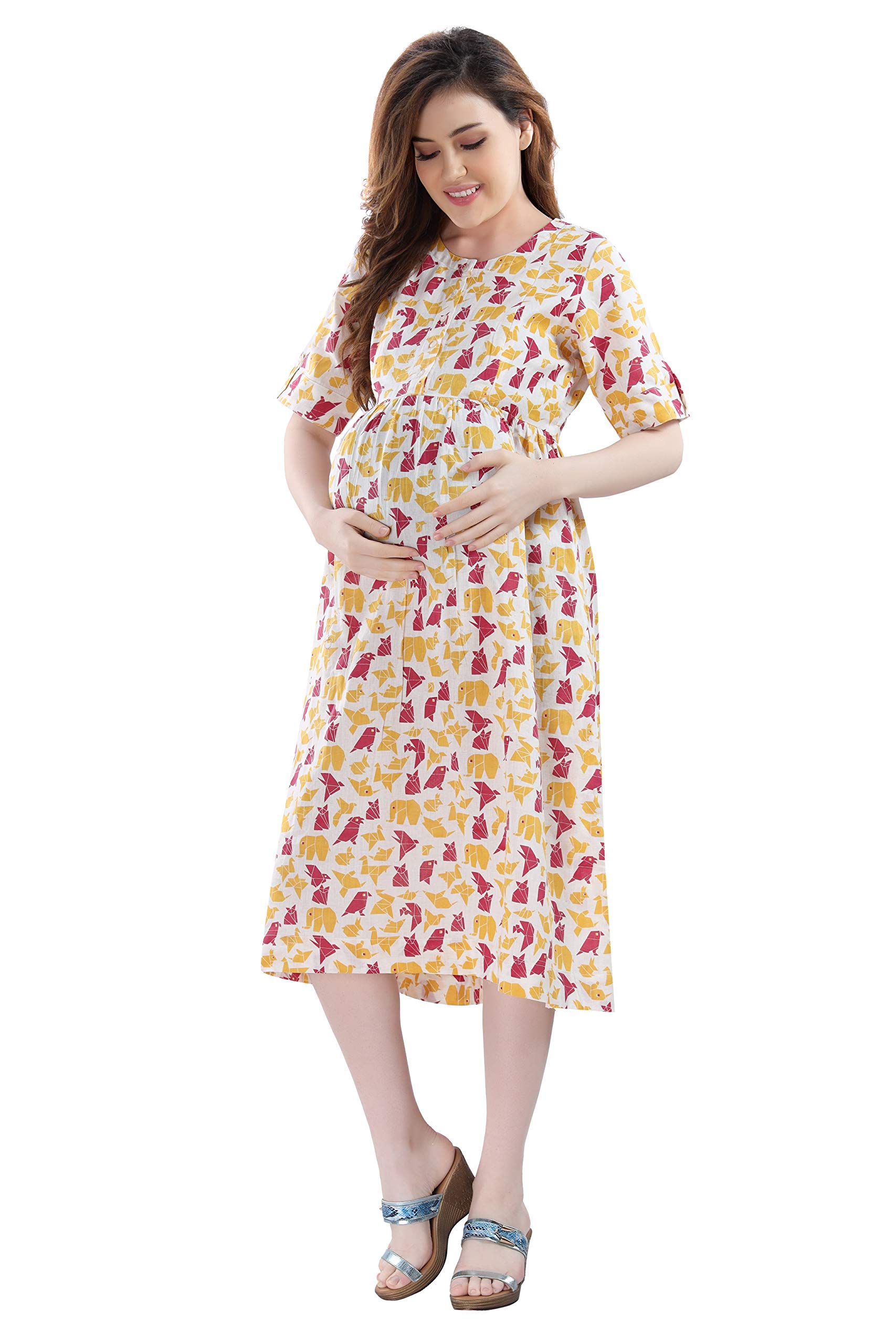 Women's Cotton Regular Fit Maternity Maternity Wear-image-48
