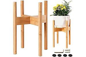 ZPirates Plant Stand for Indoor, Adjustable 12-Inch Pot