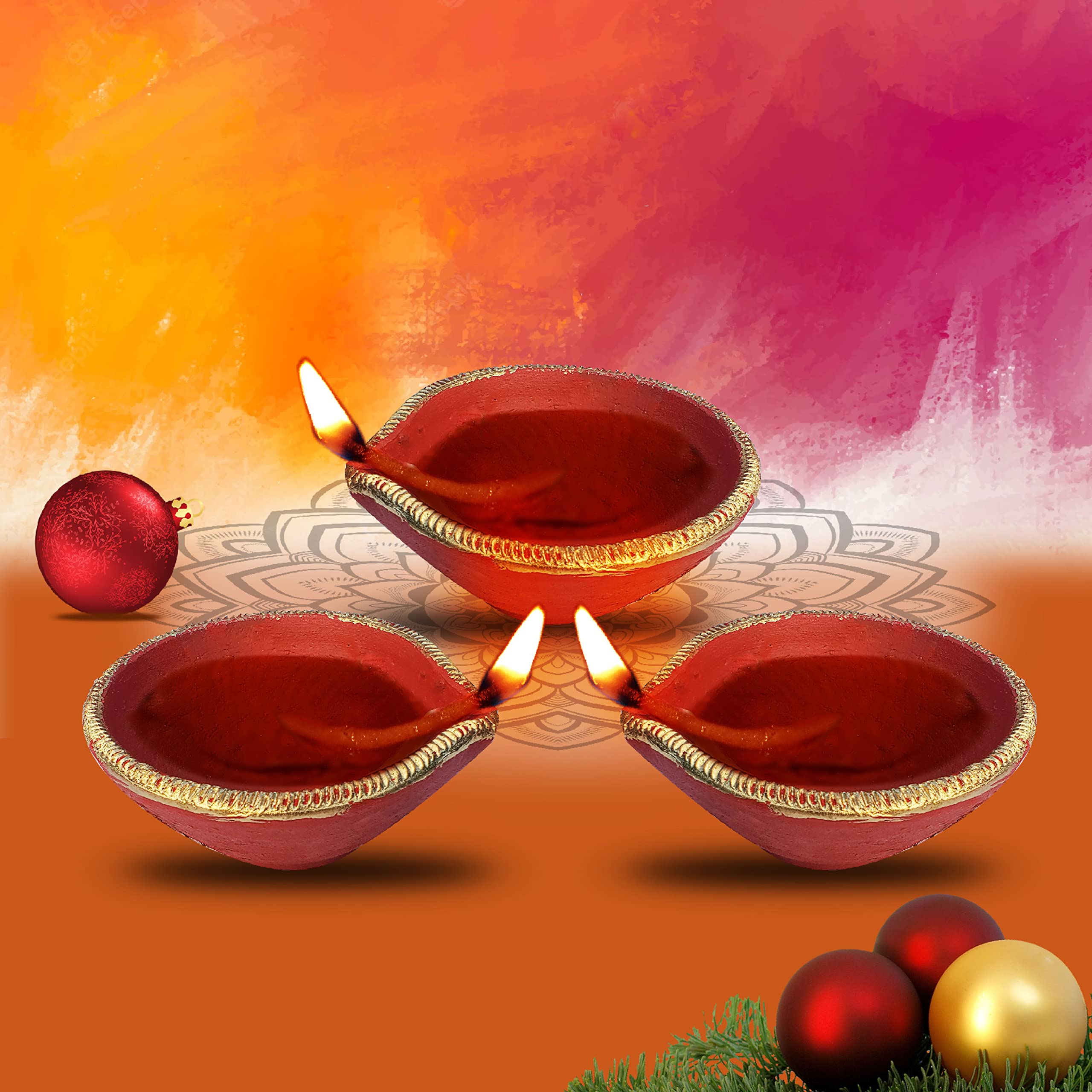 Buy Pure Source India Traditional Handmade Earthen Clay Big Size