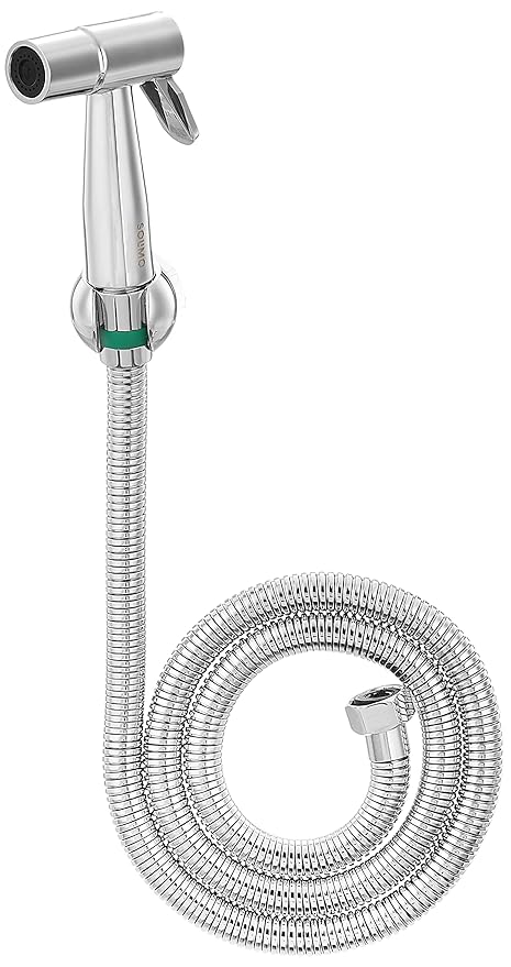 Amazon Brand - Solimo Health Faucet with 1.2 M Flexible Hose Pipe-BH, Chrome