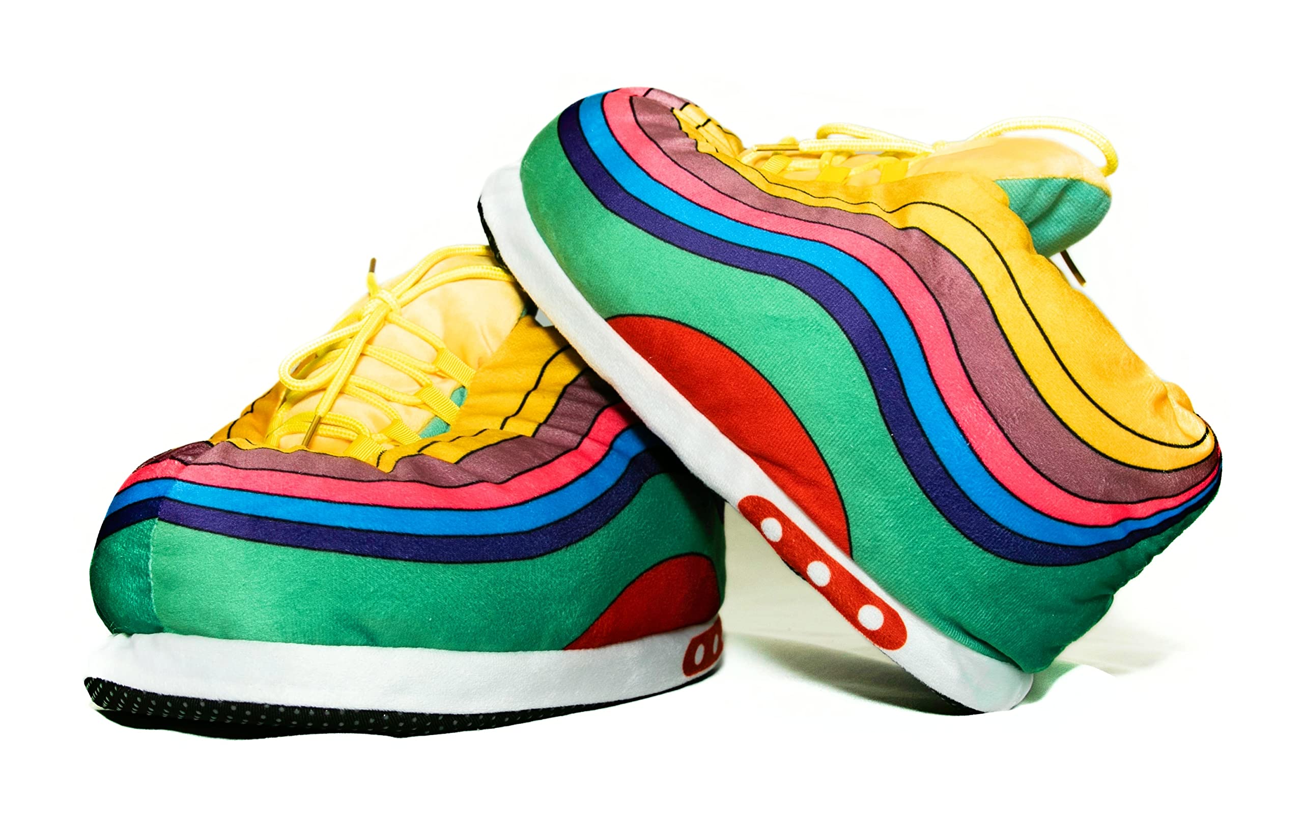 KZKKrazeKickz Sneaker Slippers for Adults - Fluffy Slides for Women & Men - Unisex