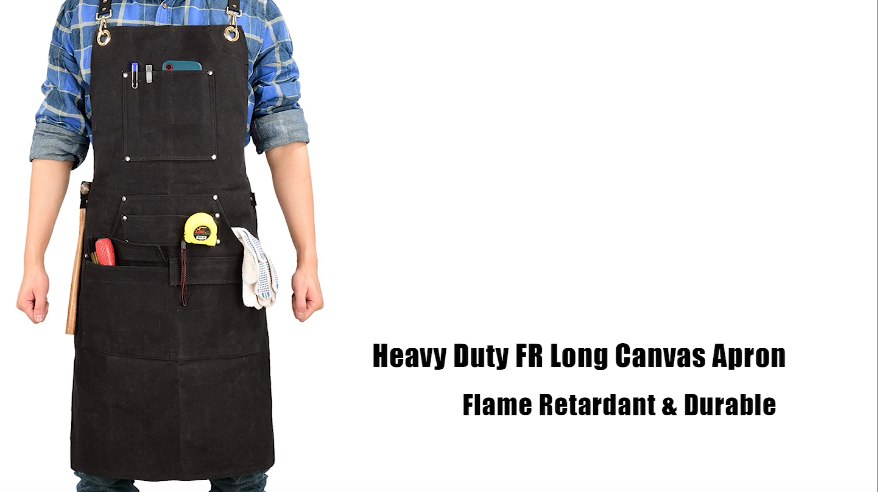 Amazon.com: QeeLink Woodworking Shop Apron with 10 Pockets FR