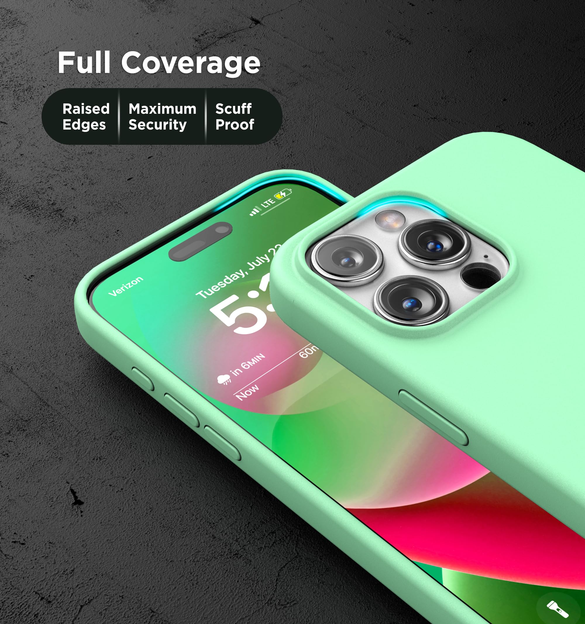 SKYLRK グリーン iPhone用ケース　i phone16pro Amazon.com: ENCASED Silicone Case Compatible with iPhone 16 Pro
